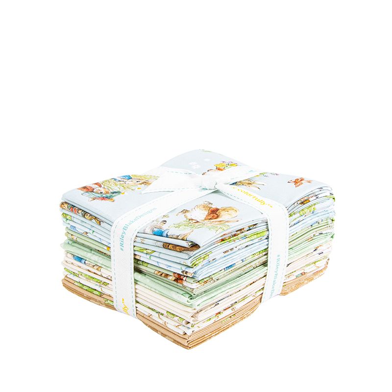 Peter Rabbit and Benjamin Bunny Fat Quarter Bundle, 15 Pcs.