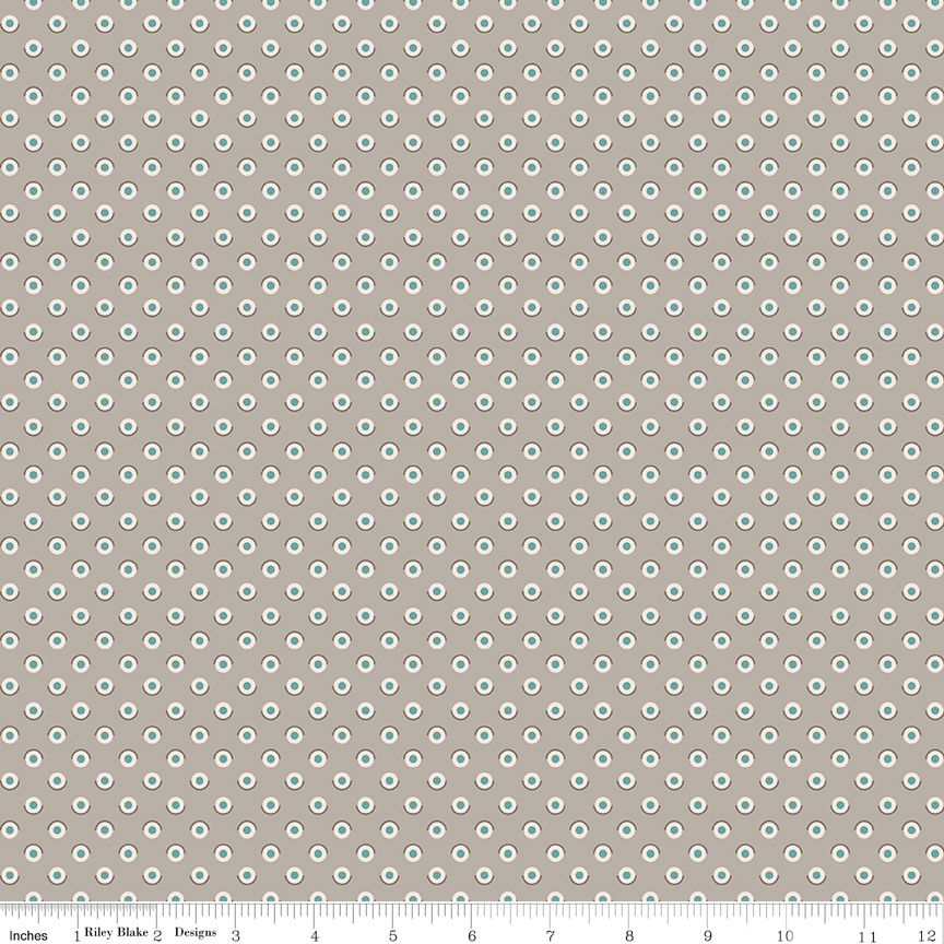 Bee Dots Fawn Pewter