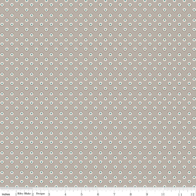 Bee Dots Fawn Pewter
