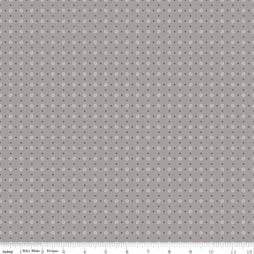 Bee Basics Polka Dot Gray