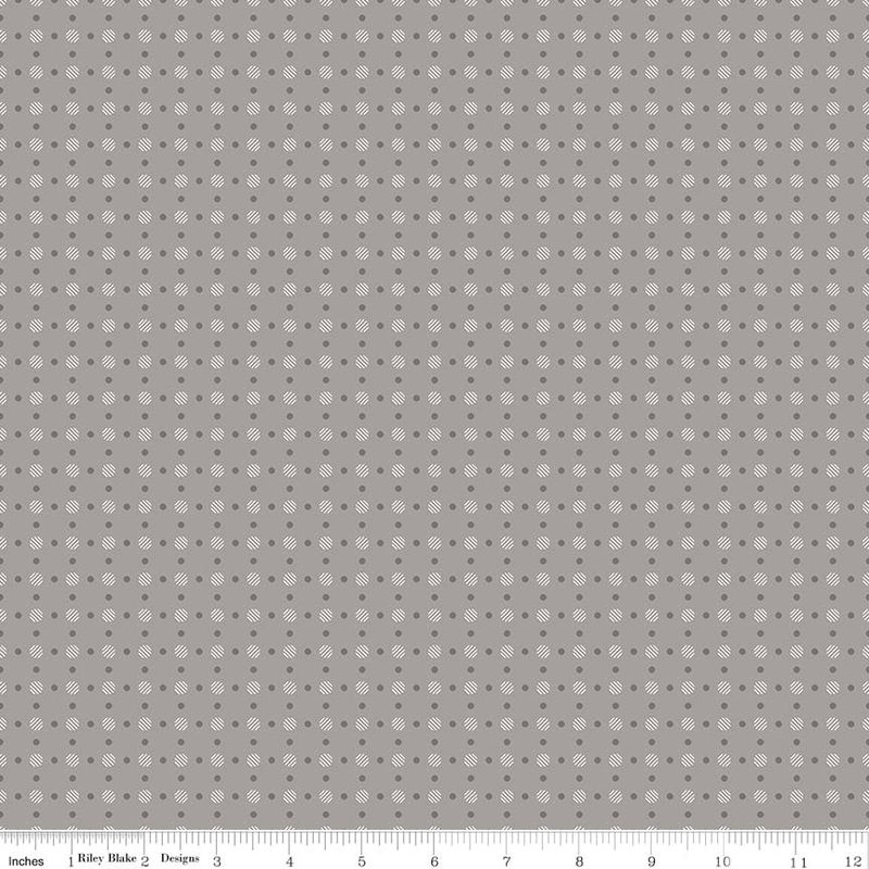Bee Basics Polka Dot Gray