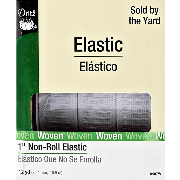 Non Roll Elastic 1" White