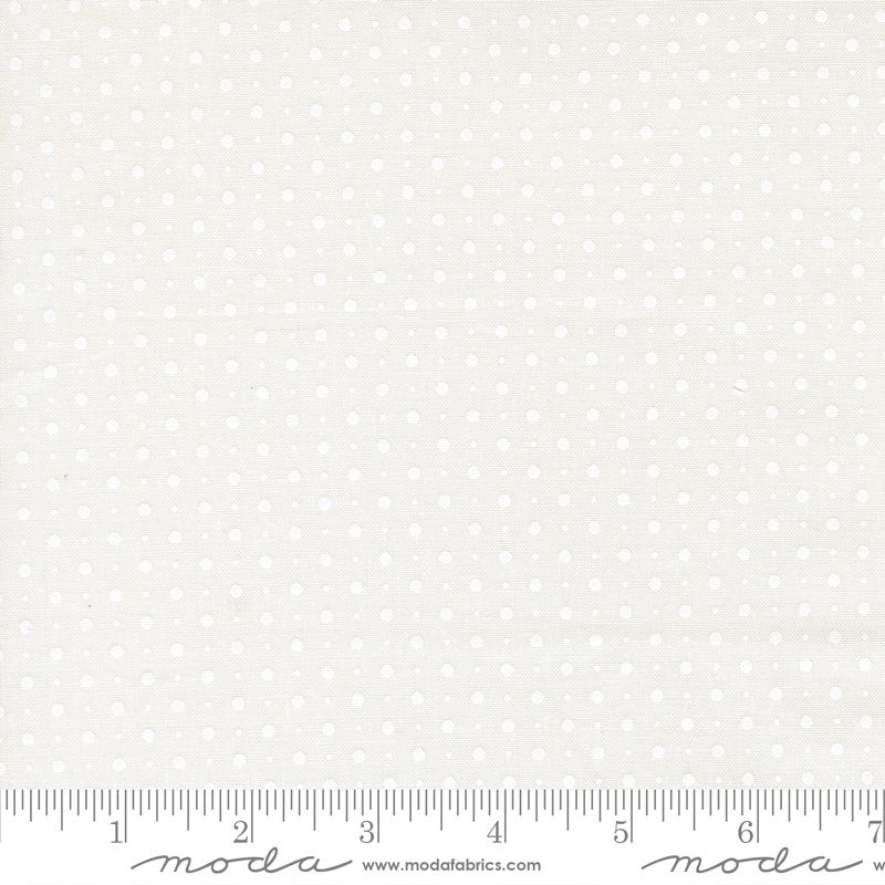 Abide Linen White Dots White