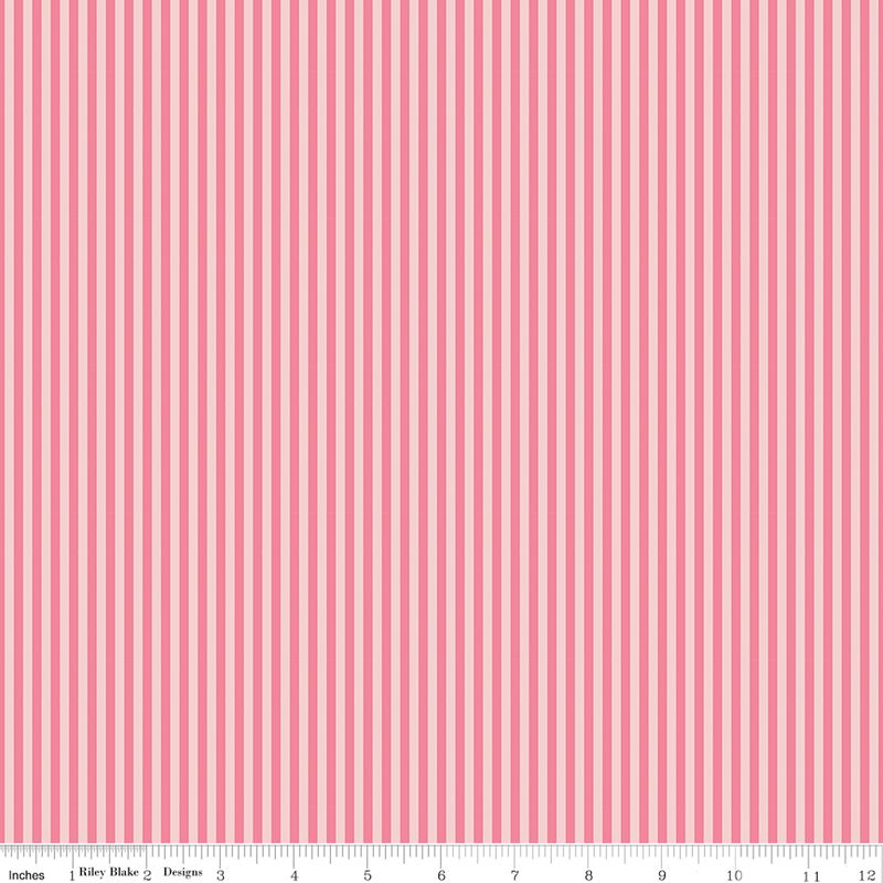 1/8" Tonal Stripe Sugar Pink