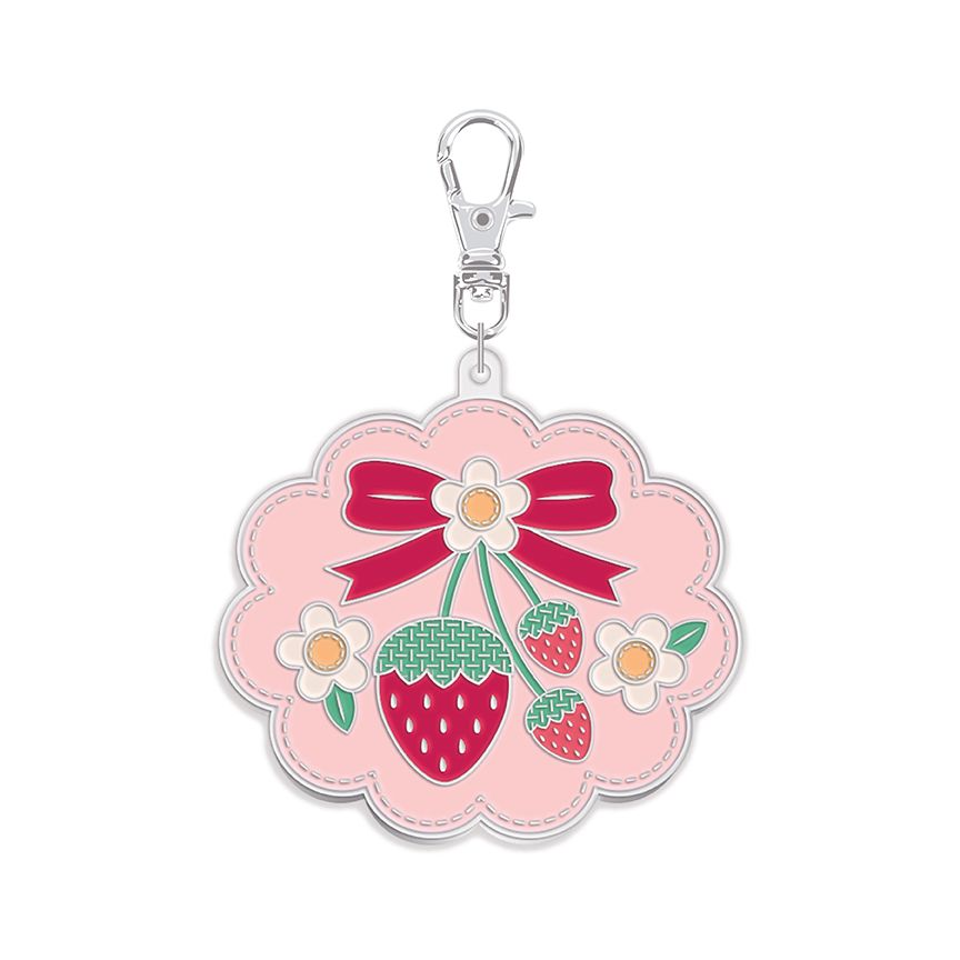 Lori Holt Enamel Happy Charm™ Strawberry Crush