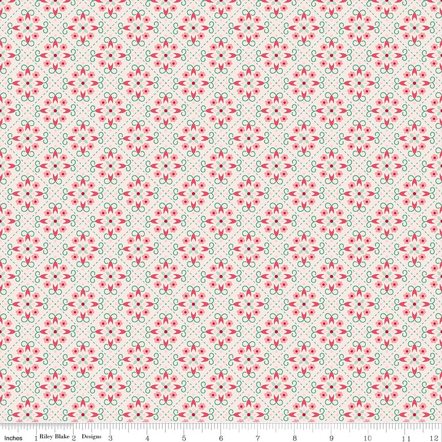 Berry &amp; Sage Wallpaper Latte