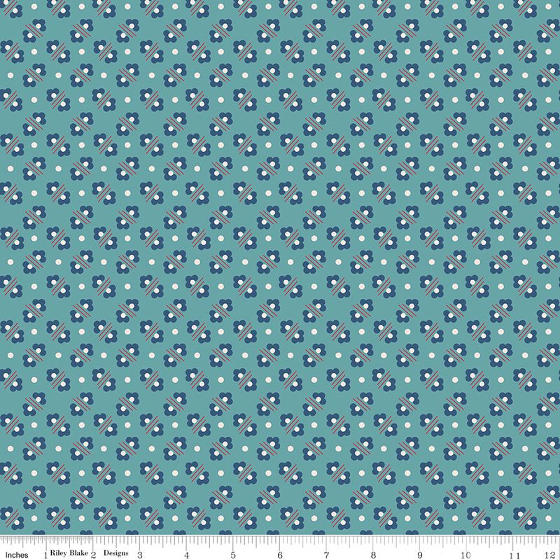 Americana - Harriet Raindrop - 1/2 yard piece