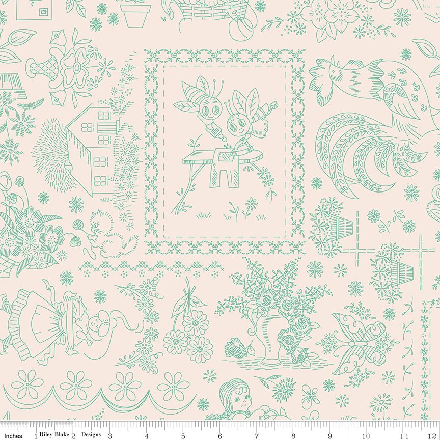 Berry &amp; Sage Embroidery Latte