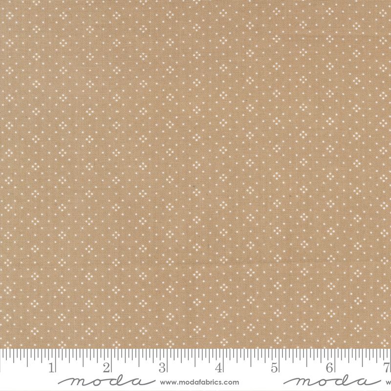 Eyelet Basic Dot Foulard Shirting Earth Eyelet Basic Dot Foulard Shirting Earth