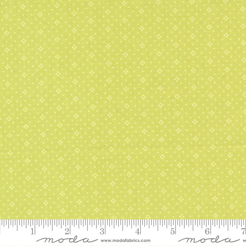 Eyelet Basic Dot Foulard Shirting Grass Eyelet Basic Dot Foulard Shirting Grass