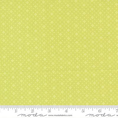 Eyelet Basic Dot Foulard Shirting Grass