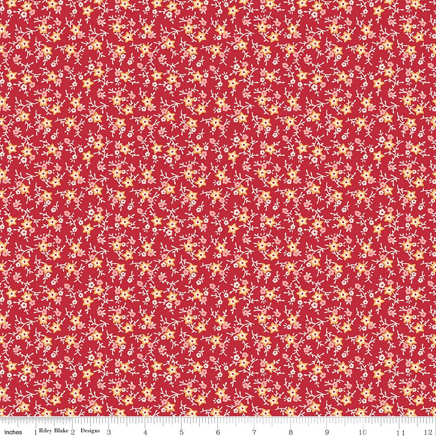 Americana July Berry - Half Yard Cut