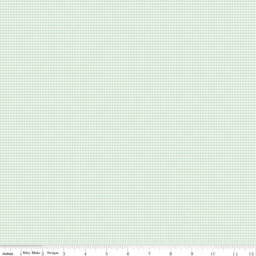 Flannel Micro Gingham Sweet Mint