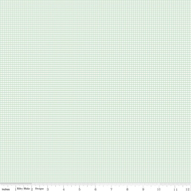 Flannel Micro Gingham Sweet Mint