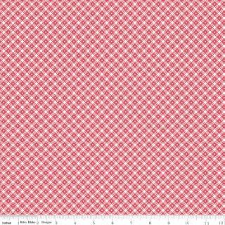 Flea Market Basketweave Cayenne - Little over 1/3 yard End of Bolt