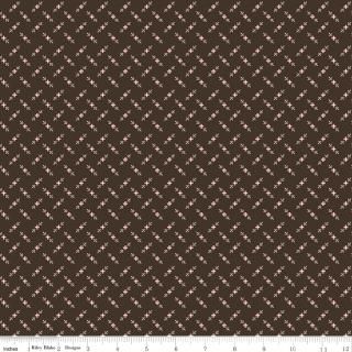 Bee Dots Genoveffa Raisin - 2/3 yard - END OF BOLT