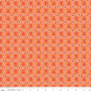Bee Dots Ida Marie Pumpkin - 1/3 yard - END OF BOLT
