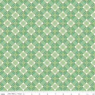 Flea Market Plaid Green - 2/3 yard - END OF BOLT