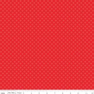 Whimsical Woodland Circle Dots Red