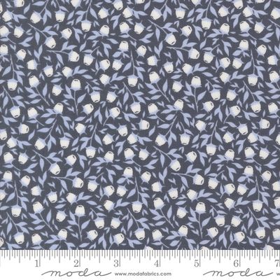 Sun Drenched Foraged Berries Small Floral Indigo