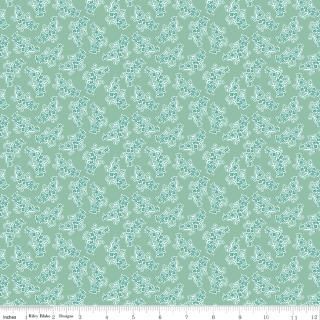 Stitch Bouquet Seaglass - Half Yard Cut