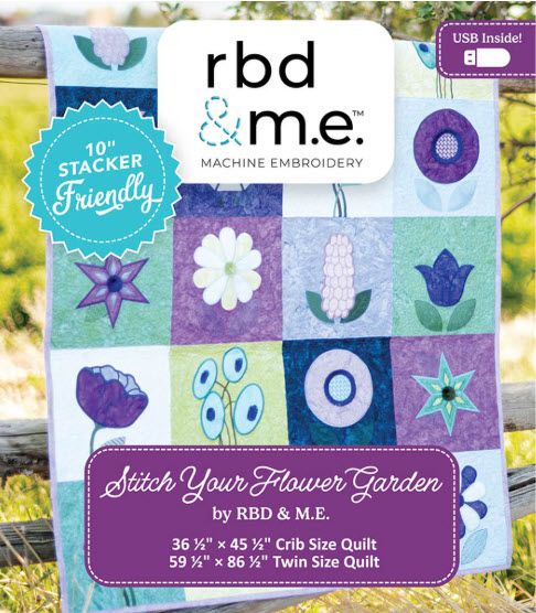 Machine Embroidery Stitch Your Flower Garden