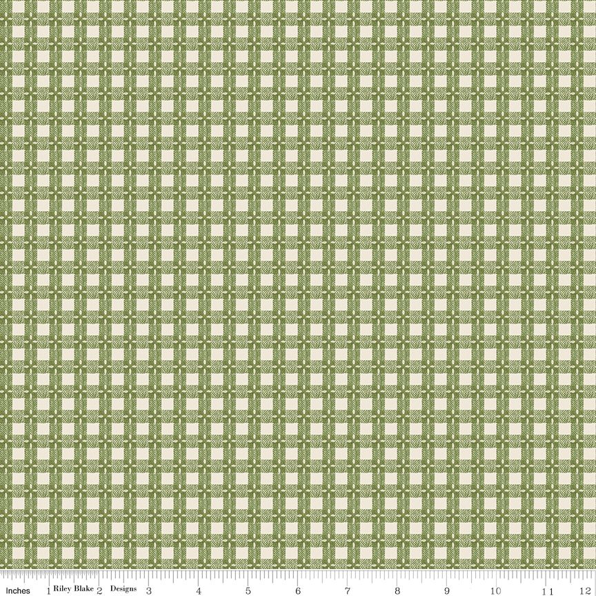 Baked With Love Tablecloth Olive - Fat Quarter
