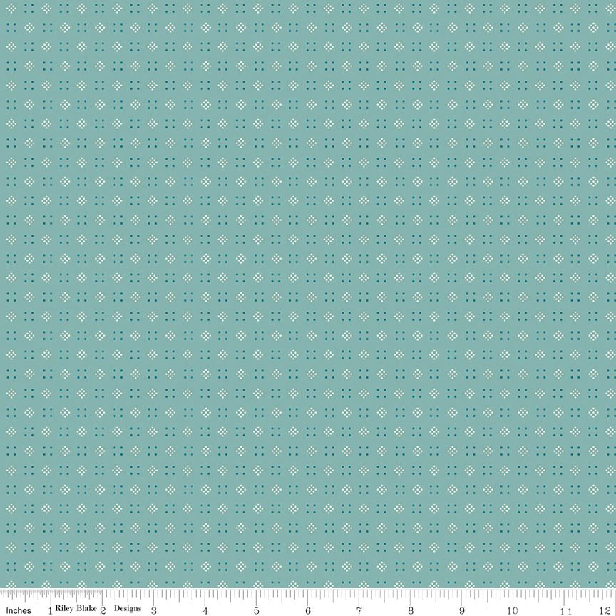 Baked With Love Leftovers Wedgewood - Fat Quarter