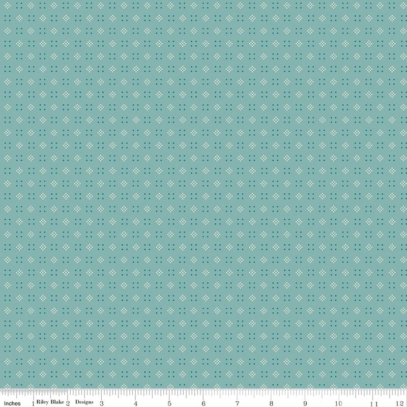 Baked With Love Leftovers Wedgewood - Fat Quarter
