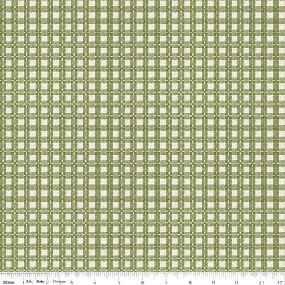 Baked With Love Tablecloth Olive - One Yard Cut