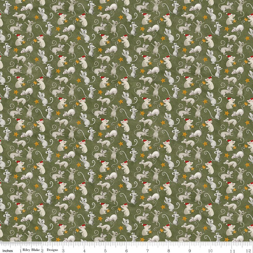 Northern Christmas Mice Green