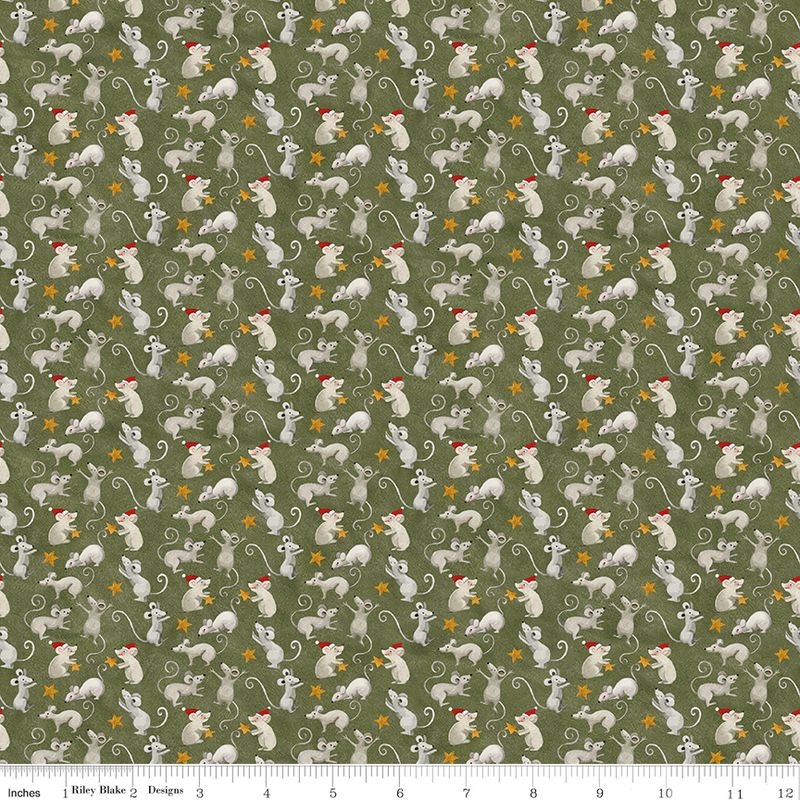 Northern Christmas Mice Green