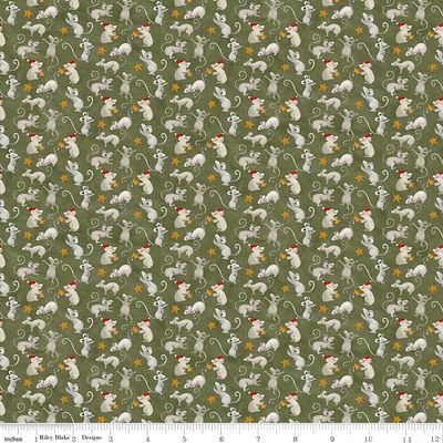 Northern Christmas Mice Green