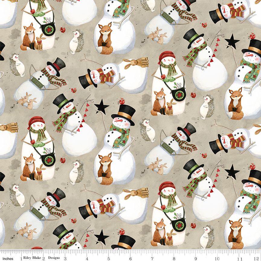 Northern Christmas Snowmen Neutral