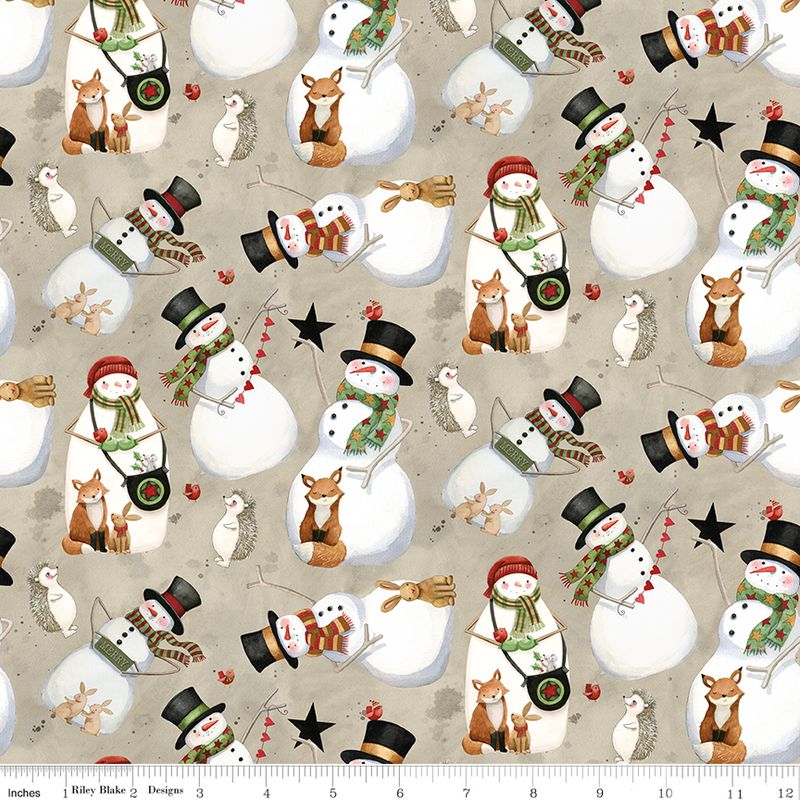 Northern Christmas Snowmen Neutral