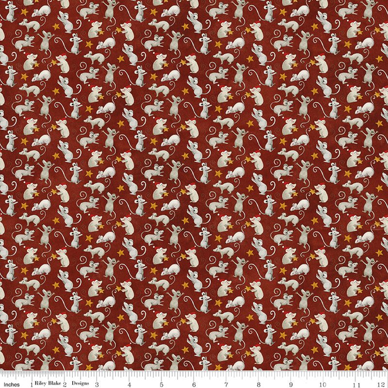 Northern Christmas Mice Red