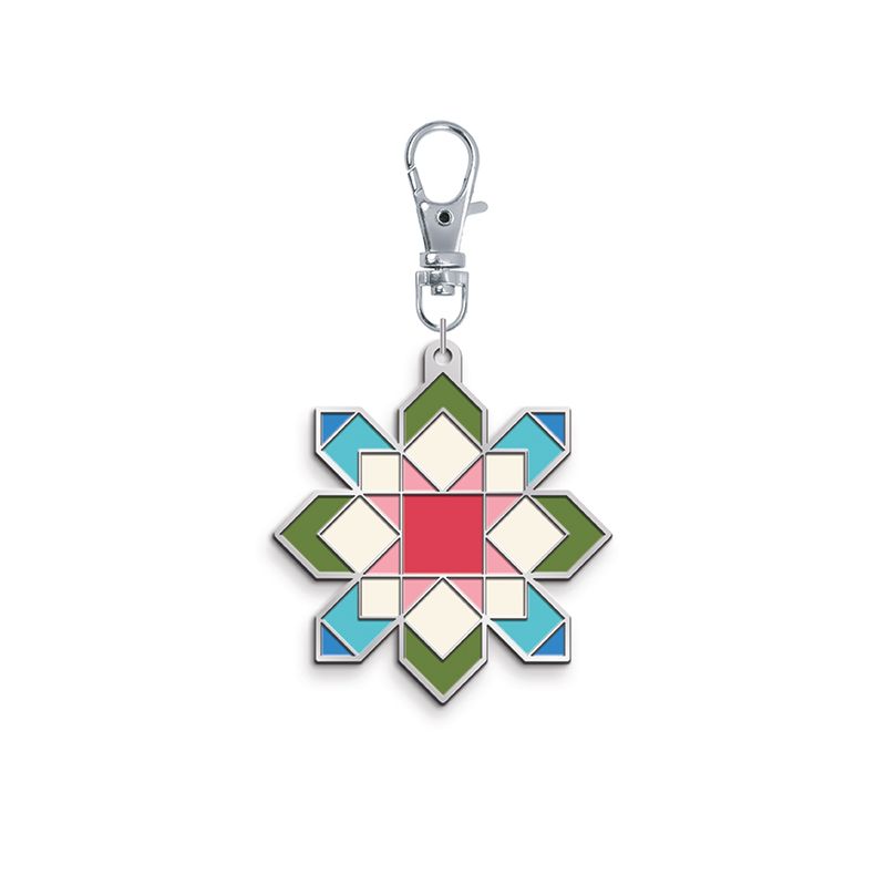 Riley Blake Designs Quilt Star Enamel Charm