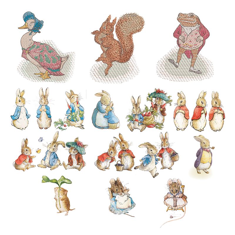 Machine Embroidery Peter Rabbit™ Asset Pack