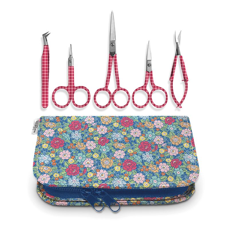 RBD &amp; M.E. Embroidery Scissor Set with Matching Case