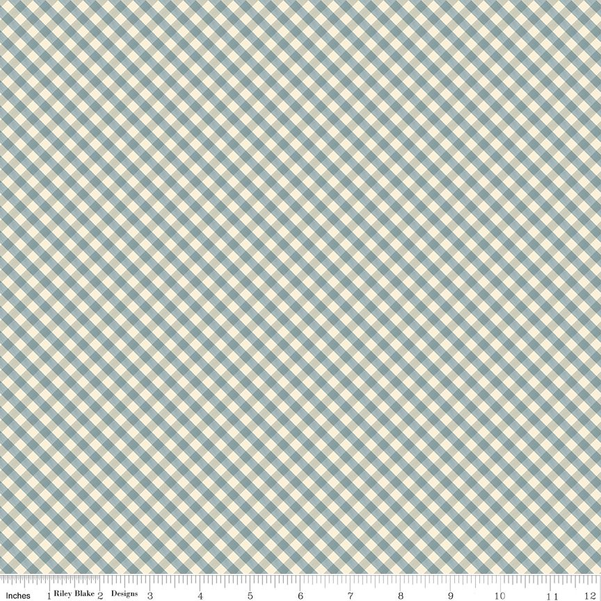 Lil' Farm Friends Gingham Blue