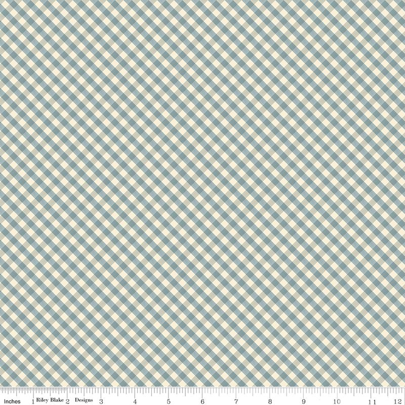 Lil' Farm Friends Gingham Blue