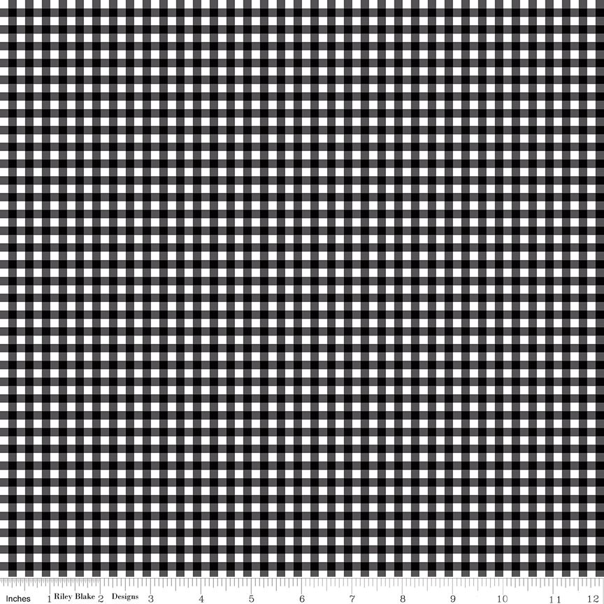Little Ladybug Gingham Black