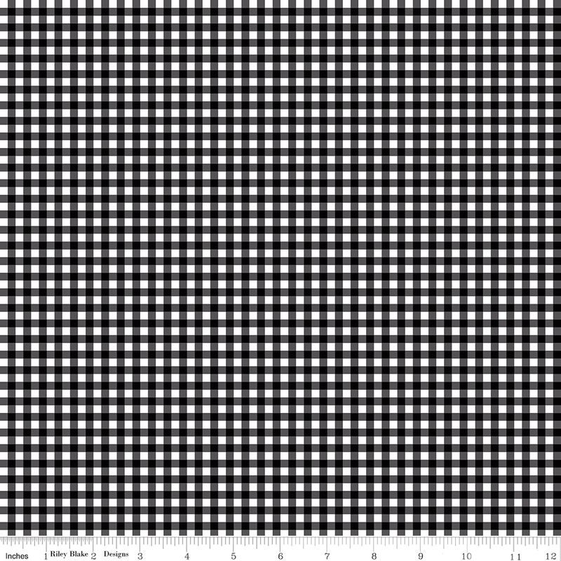 Little Ladybug Gingham Black