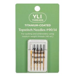 YLI #90/14 Titanium-Coated Topstitch Needles