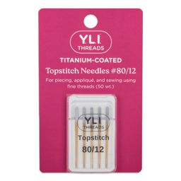 YLI #80/12 Titanium-Coated Topstitch Needles
