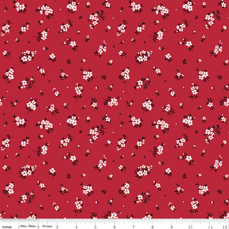 Little Ladybug Mini Flowers Red