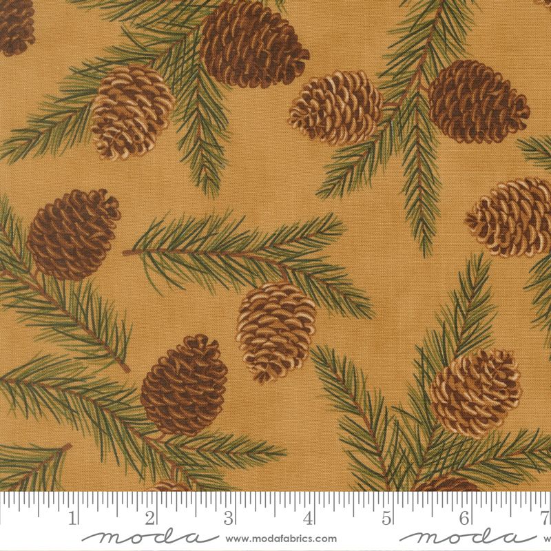 Northwoods Lodge Pinecones Greenery - Fawn