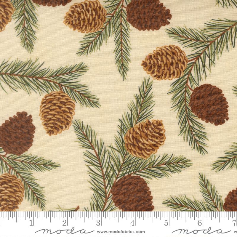 Northwoods Lodge Pinecones Greenery - Natural