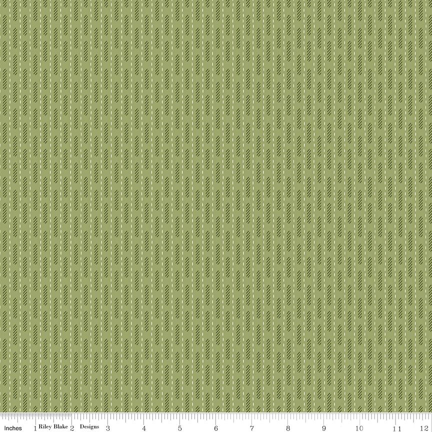 Baked With Love Dish Towel Thyme - Half Yard Cut