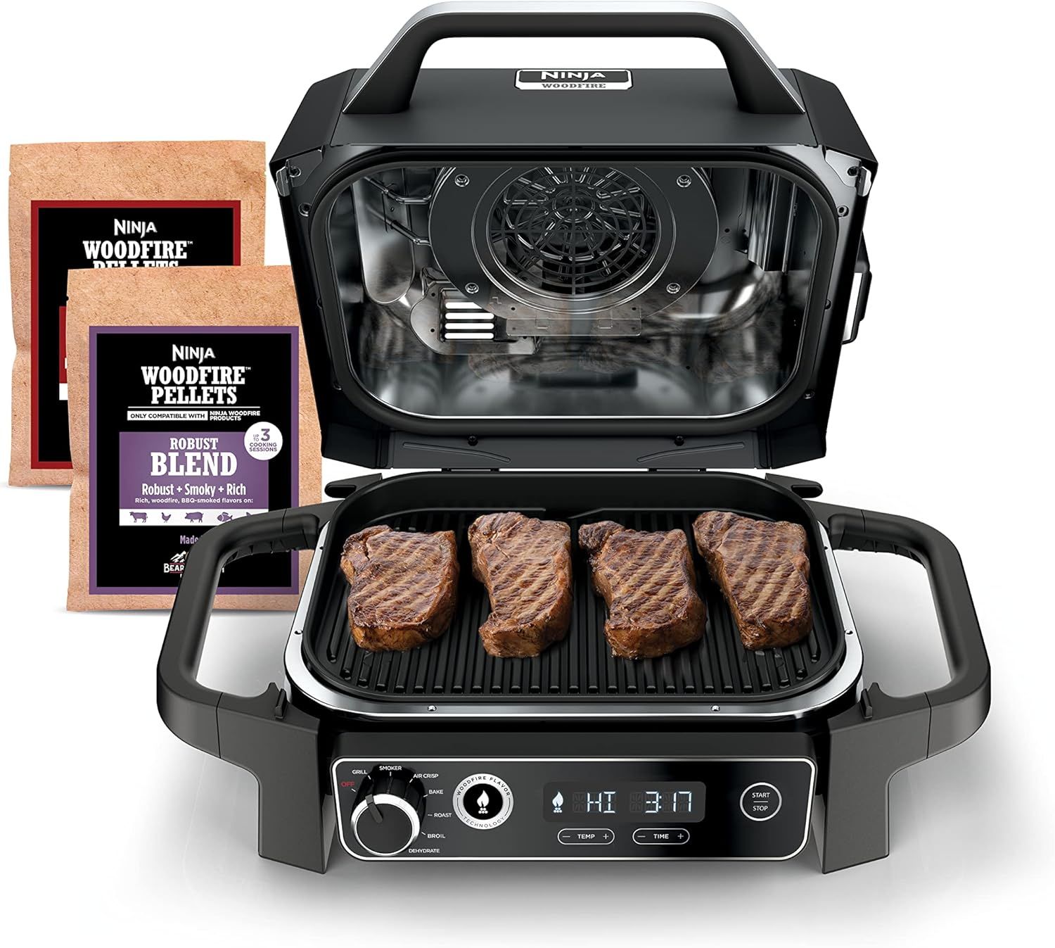 Ninja OG701 7-in-1 Outdoor Electric Grill &amp; Smoker - Grill